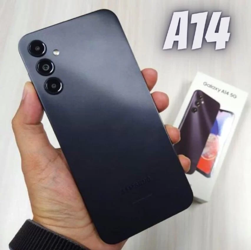 Smartphone Samsung Galaxy A14 64 GB Preto 4G Octa-Core 4GB RAM 6,6" Câm. Tripla + Selfie 13MP Dual Chip